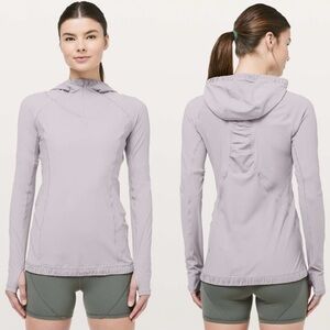 Lululemon Water Bound Hoodie Dark Chrome UV Sweat-Wicking – Size 6
